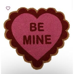 New! Be Mine Heart Shaped Doormat